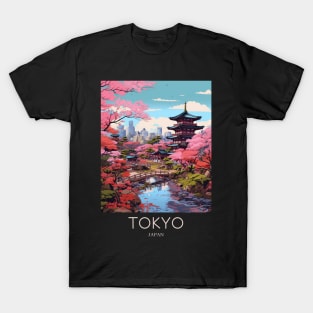 A Pop Art Travel Print of Tokyo Japan T-Shirt